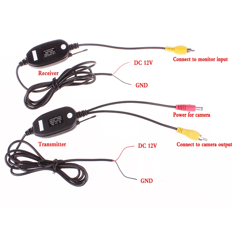 IaotuGo 2,4G Красочный беспроводной модуль адаптер приемник и передатчик для навигатора обратная задняя камера DC 9V~ 12V Wifi адаптер