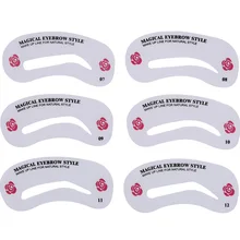 

24pcs/Set Eyebrow Stencils Eyebrow Card Eyebrow Drawing Guide Card Grooming Shaping Tool
