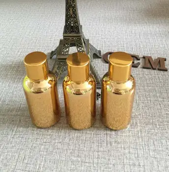 

30ml Gold Glass Bottle Empty Essential Oil Perfume bottle Refillable Portable Gold Bottle Vial