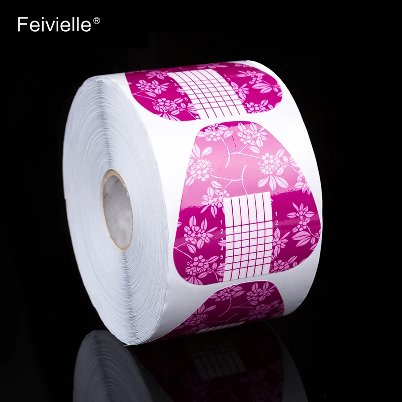 Feivielle 100 шт. Новые французские формы для наращивания ногтей акриловый УФ-гель
