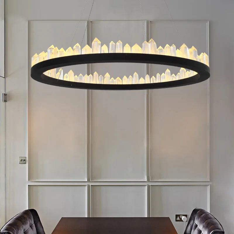 Современный простой Модный американский Ретро Хрустальный подвесной светильник нео-классическая Личность роскошный бар ресторан спальня подвесной светильник