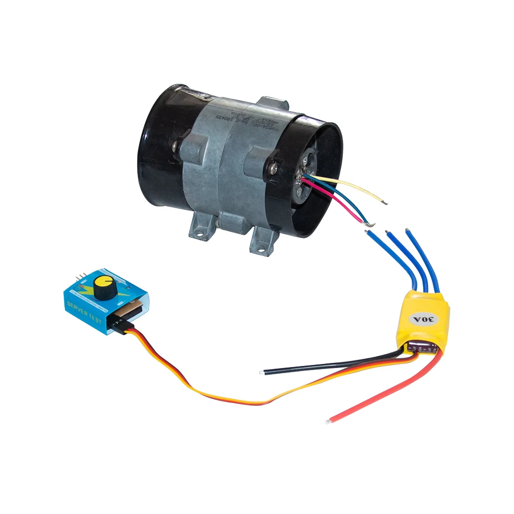 

DIY Metal Culvert Fan Internal Rotor Brushless DC Motor Metal Ducted Three-phase Turbine Fan Motor for Pneumatic Hovercraft