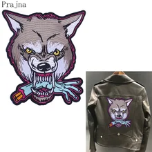 Prajna индивидуальная нашивка наклейки с волком Готический Большой Панк Рок нашивка в виде руки железо на нашивках одежда аксессуары в готическом стиле наклейки