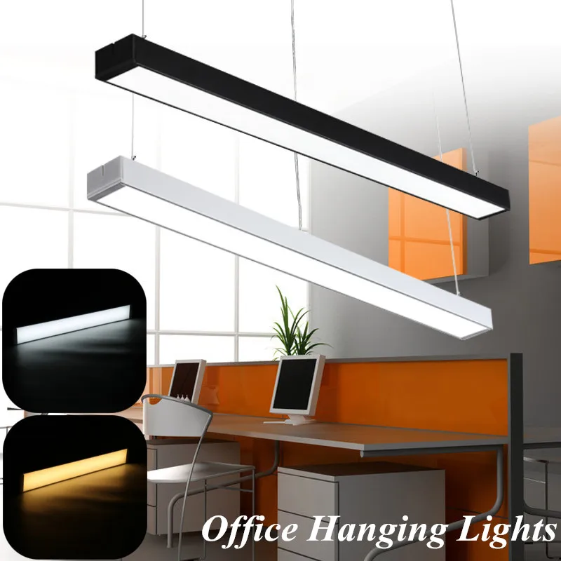 

Smuxi Office LED Light Modern Linear Pendant Lamp Hanging Bar Droplight For Conference Room Study Home Decor