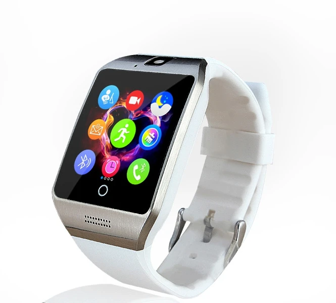 Smart watch with Touch Screen camera support SIM TF Card Connectivity Apple iphone Android Phone font