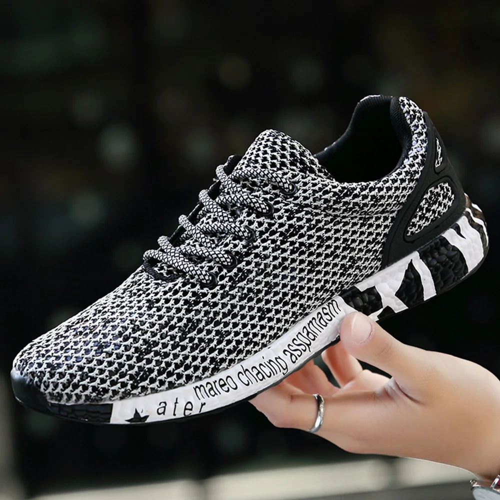 

QEJEVI Nice Running Sports Shoes Men Sneakers Trail Outdoor Jogging Footwear Mens Mesh Air Cushion Running Walking Shoes Male