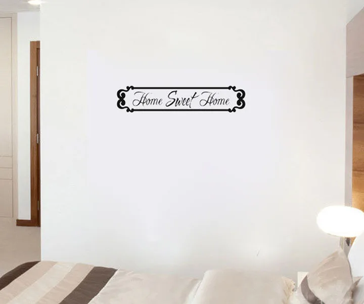 Home sweet home DIY настенные Стикеры съемный Книги по искусству винил Цитата стены Стикеры Наклейка дома настенной росписи украшения