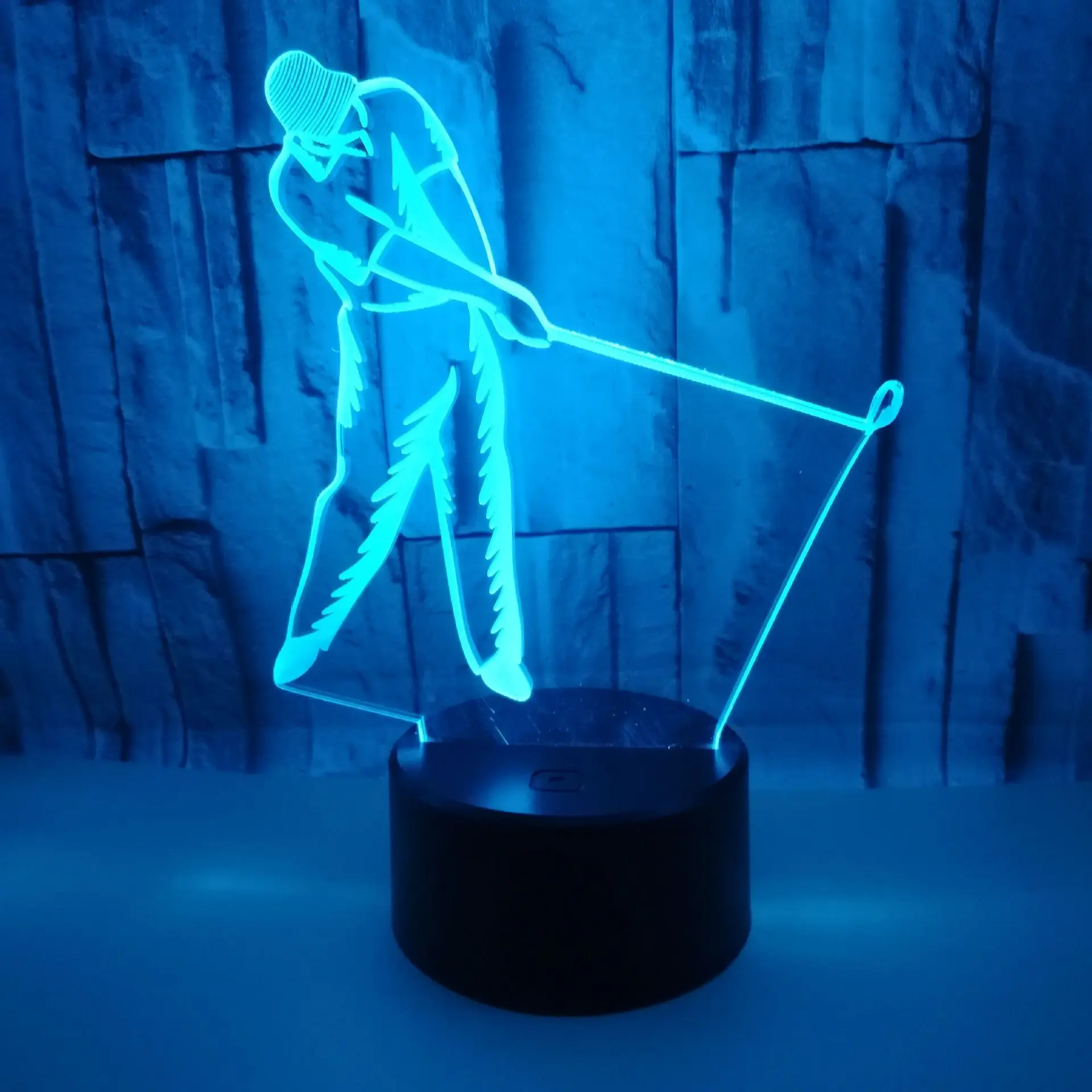 Новый гольф 3d огни семь Цвет Touch Led визуальное 3d лампа подарок прикроватная декоративные светодиодные ночник для детской спальня