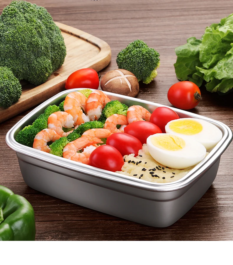 Stainless Steel Lunch Box with Cover SUS 304 Food container Keep fresh Lunch Box Inox Lunch box Bento lunch box micro onde (11)