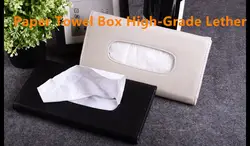 Тюнинг автомобилей высокого качества зажим для ткани хранения PU box держатель organizner с логотипом автомобиля аксессуары бумажных салфеток
