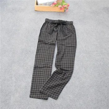 

Woman's pants Long pants Woven cotton sleep Bottoms Ladies trousers