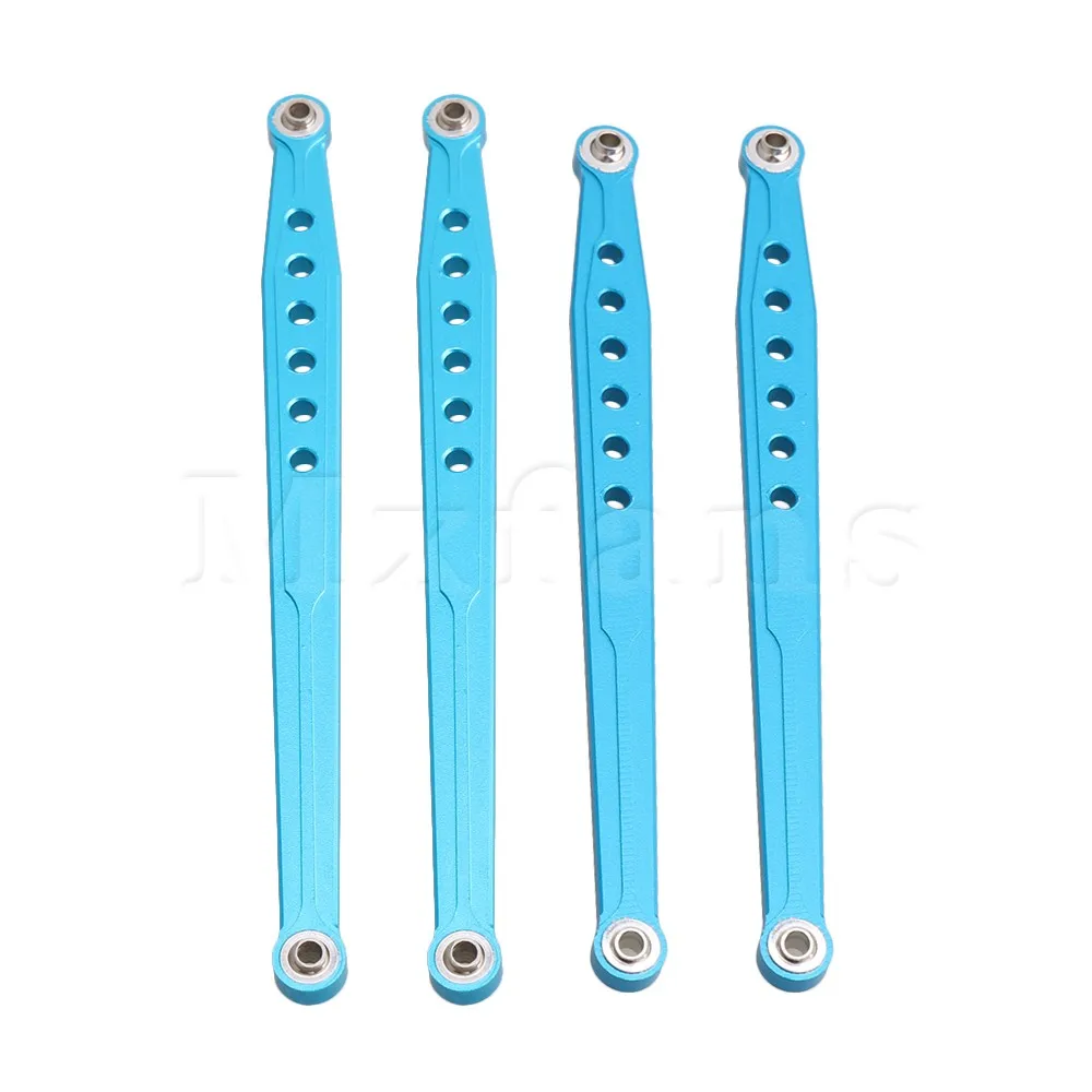 

Mxfans RC1:10 Aluminum Alloy SCX0003 Front& Rear Suspension Links Rod for AXIAL SCX10 ELECTRIC 4WD Blue Pack of 4