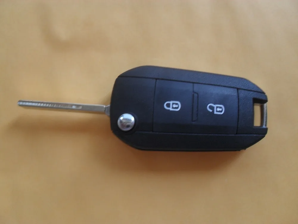 2 Button HU83 Peugeot 307 407 408 Citroen Modified key shell with Groove Blade (29)