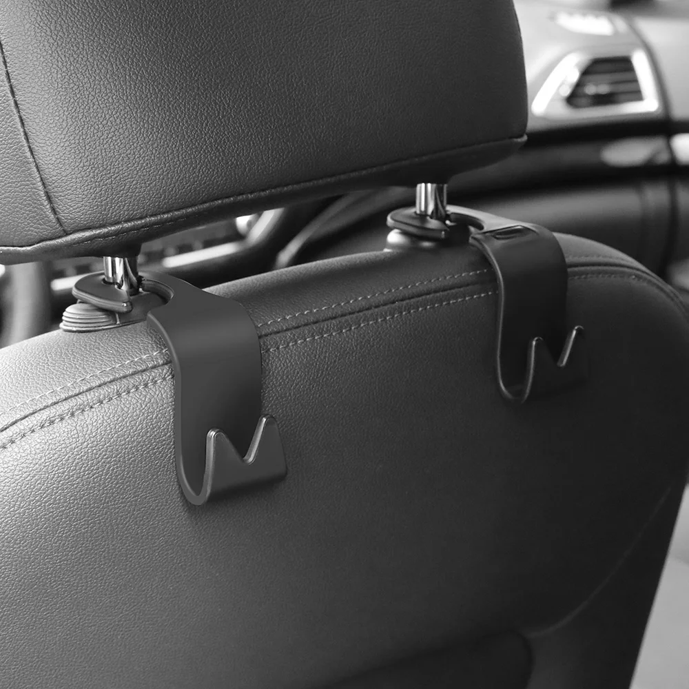 4 unids//set Auto Universal Asiento Trasero Reposacabezas Gancho Gancho Monedero Titular de la Bolsa Titular Organizador Coche Interior Styling Hooks