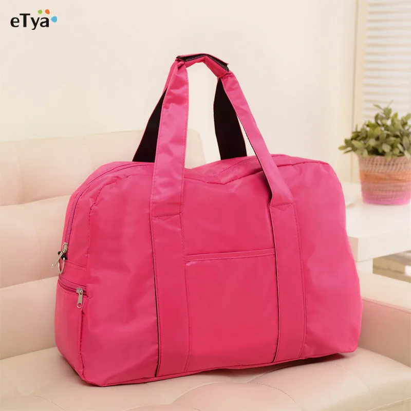 Fashion Big Capacity Women Travel Luggage Bag Folding Carry on Duffle