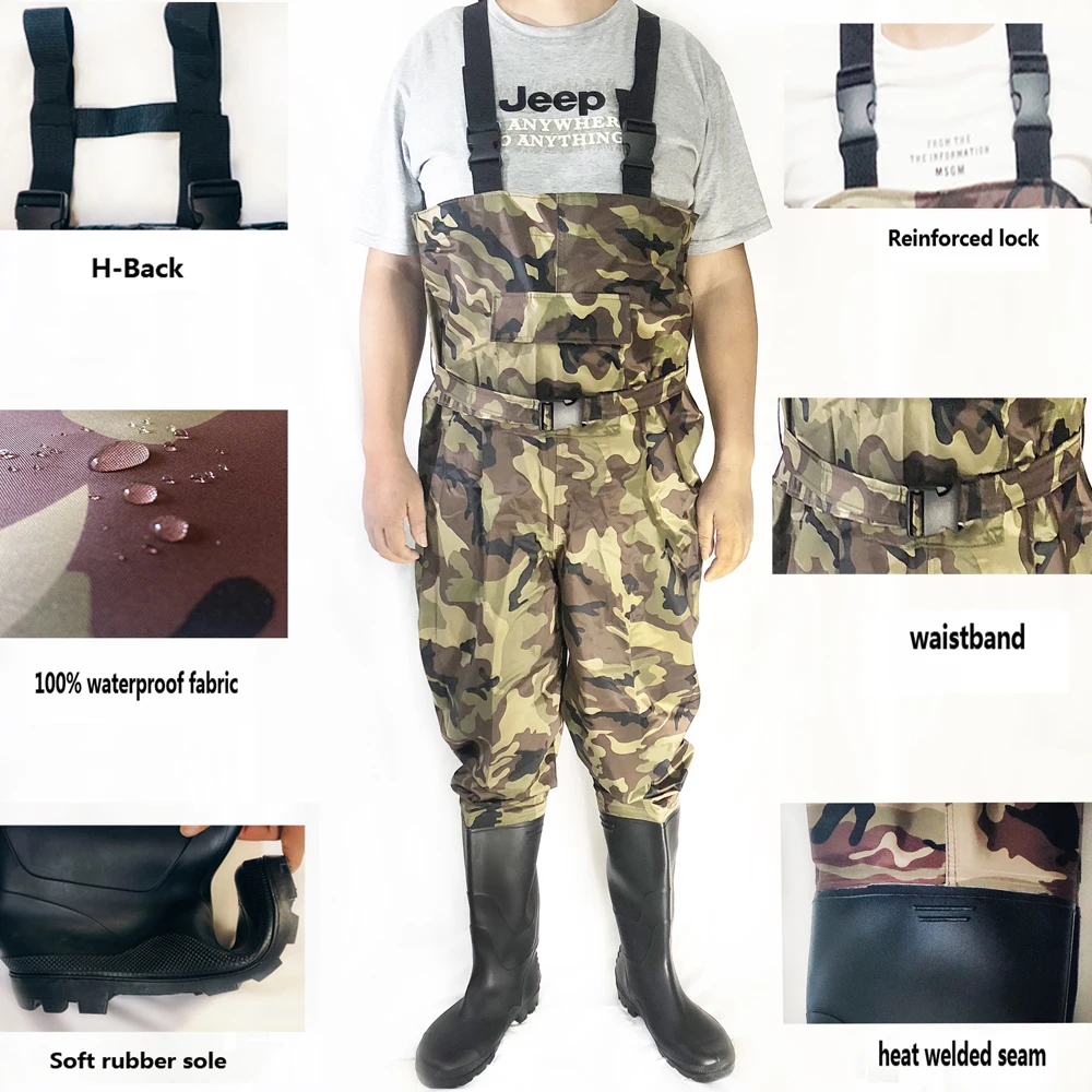 Fly Fishing Boots Chest Waders Shoes Waterproof Wader Breathable Men Pants Rain Suit Goods Winter Rock Accessories Man Water