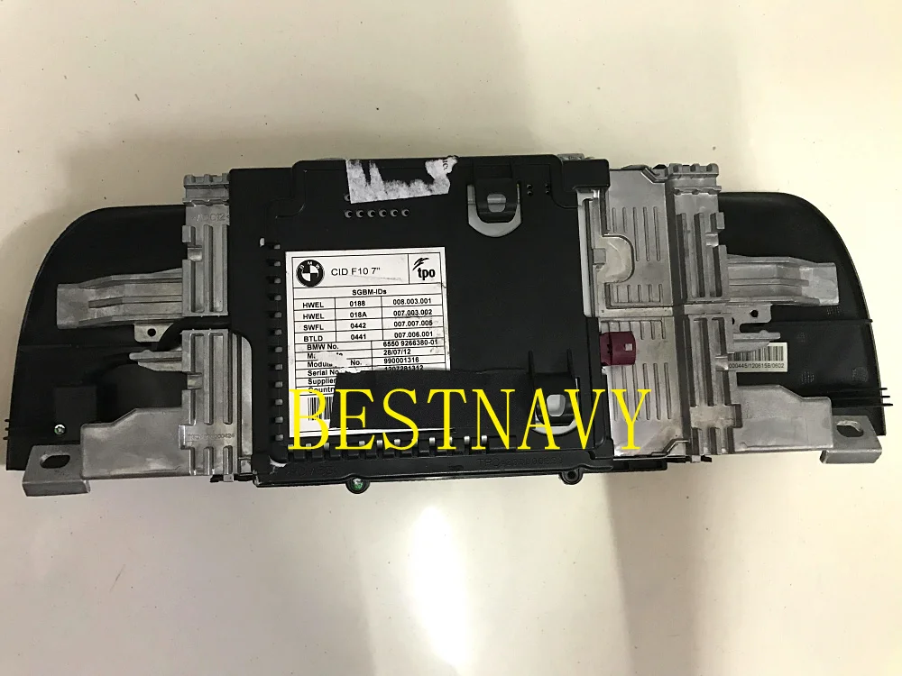 

Free shipping original LCD display 6550 9266380-01 6550 9243902-01 screen panel for BMW CIC/CID F10 7" car audio LCD monitor