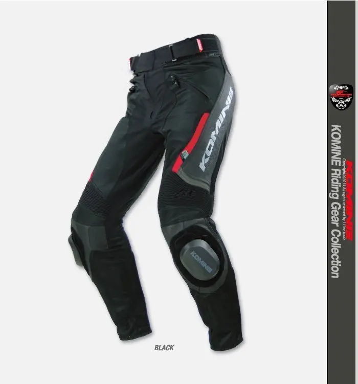 

Komine PK717 PK-717 Motorcross Sports Riding Leather Mesh Pants Motorcycle pants Motorsports Trousers