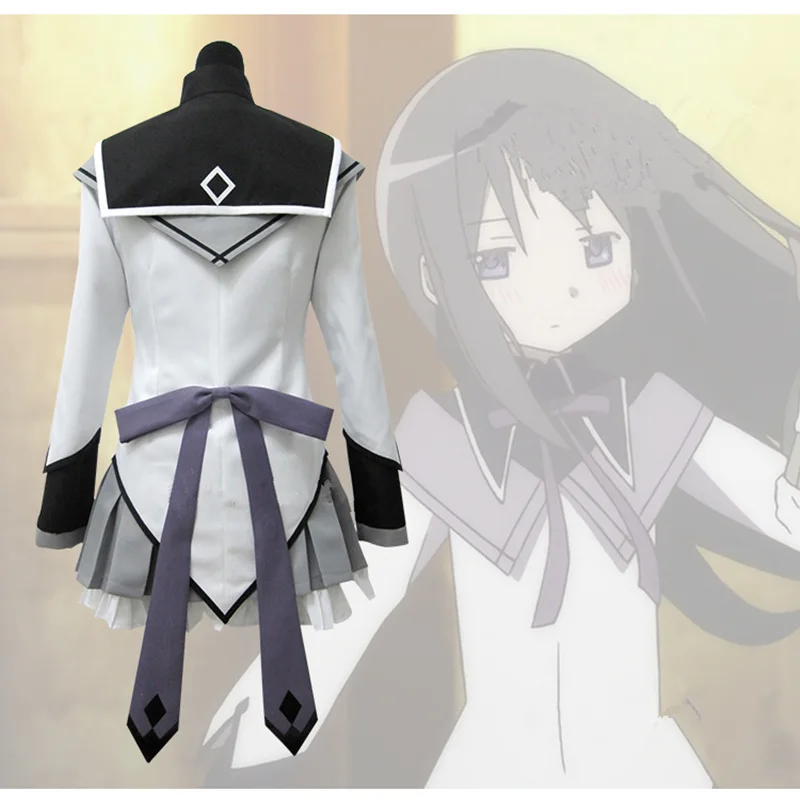 Новинка 2019 года Puella Мадока Magica Akemi Homura косплэй костюм на заказ для женщин полный наборы ухода за кожей Сделано любой размер