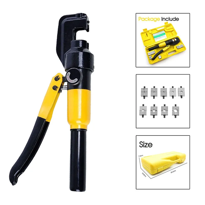 

Hydraulic Crimping Tool Cable Lug Crimper Plier Hydraulic Compression Tool Pressure 5T