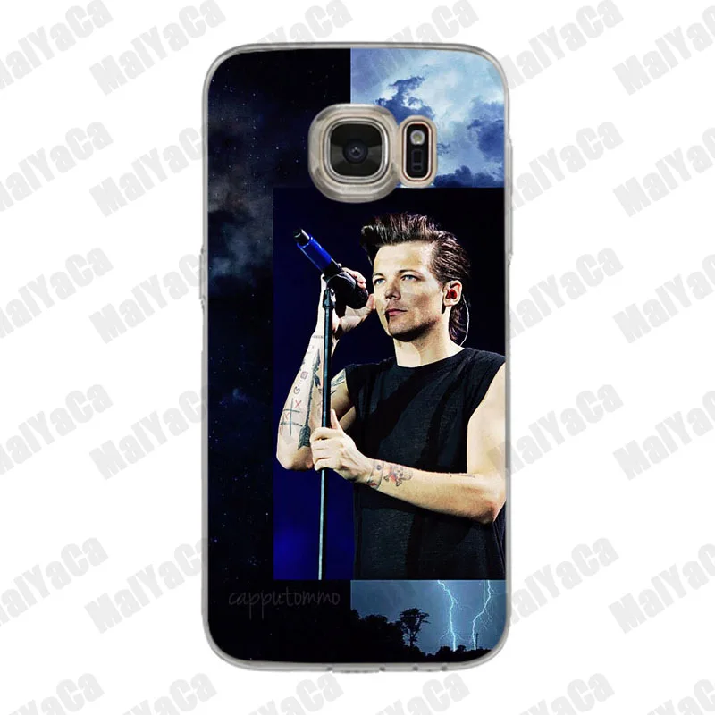 MaiYaCa One Direction 1d Louis Tomlinson Cute Soft Phone Case for Samsung S5 S6 S7 Edge S8 Plus S6 Edge Plus S9 S9 Plus