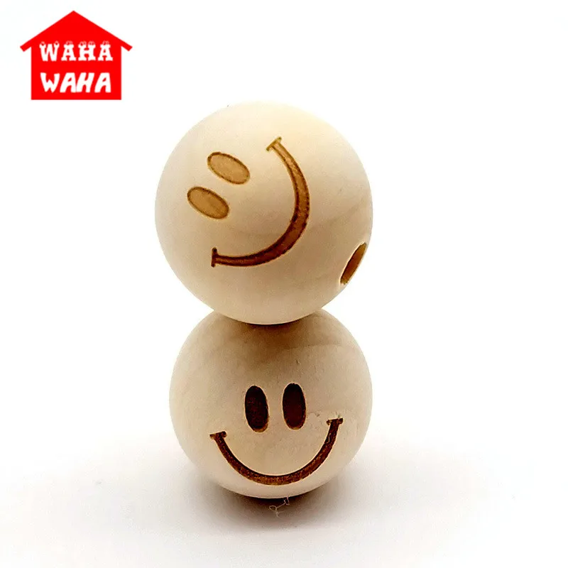 

20pcs 20 MM DIY Crafts Wooden Beads Bracelet/Necklace Decorative Eco-Friendly Wooden Balls Bracele Making Diy Accessories