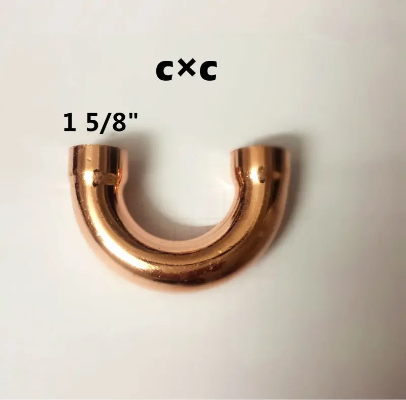 1 5/8 &quot42 мм 180 градусов обратный изгиб C X медный локтевой латунный фитинг