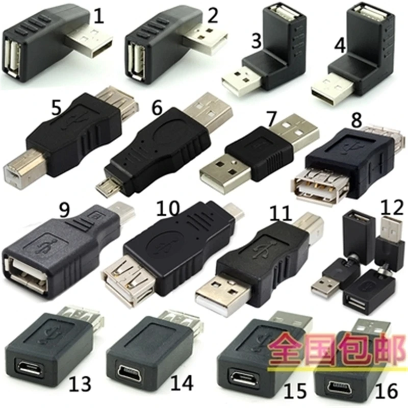 16 шт. OTG 5 pin женский usb для мужчин или mini usb Changer конвертер адаптер USB Мужской Для женщин Micro USB 2,0 AQJG