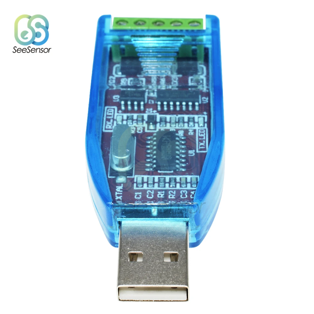 Промышленный USB в RS485 конвертер адаптер обновление защиты RS485 конвертер Совместимость V2.0 Стандартный RS-485 разъем