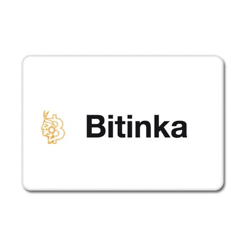 Bitinka Liquid Bitcoin BitMax эфириум обмен BitMax Дизайн Натуральная Резина настольная мышь ноутбук компьютерный корпус коврик для мыши коврик - Цвет: Белый