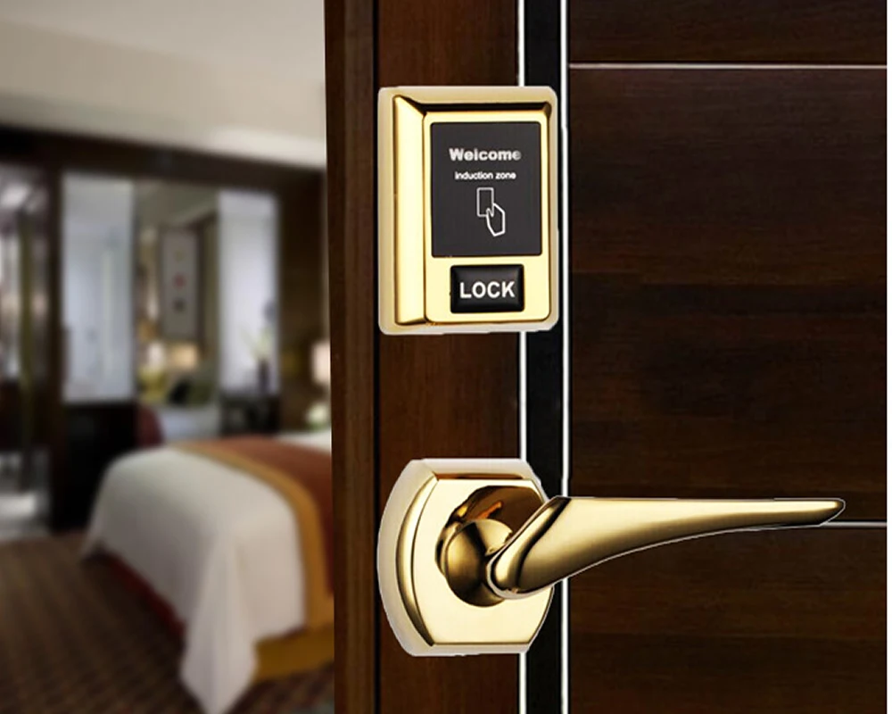 Дверной смарт замок для отеля на базе Android NFC энергосберегающий совместимый с iOS и