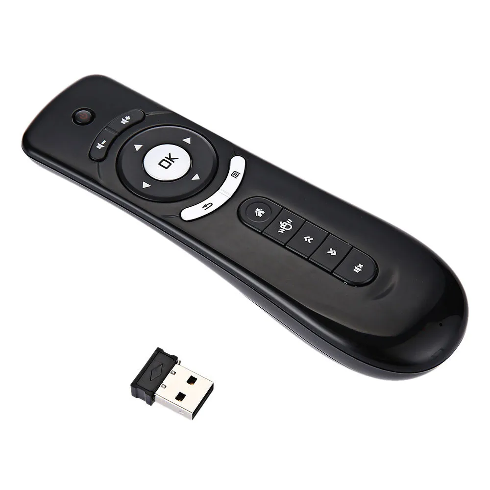 

Mini T2 Fly Air Mouse Remote Control 2.4GHz Wireless Mini Keyboard 3D Gyro Motion Stick For 3D Game PC Android TV Box Google TV