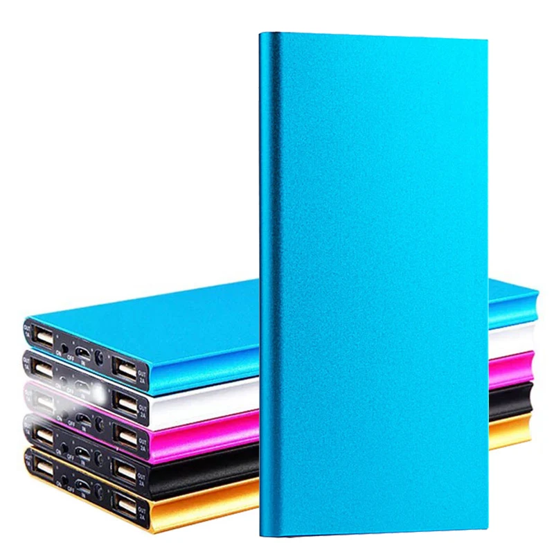 Pаспродажа Ультра тонкий 20000 мА ч, Портативный Мощность номер телефона банка Зарядное устройство полимерный Мощность банк батарея Мощность Дополнител...