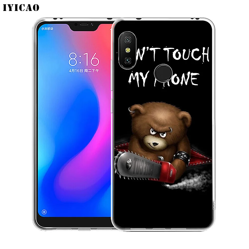 IYICAO dont touch my phone Мягкий силиконовый чехол для телефона Xiaomi Redmi 4A 5A 6A Note 7 6 5 Pro Plus 4X Prime