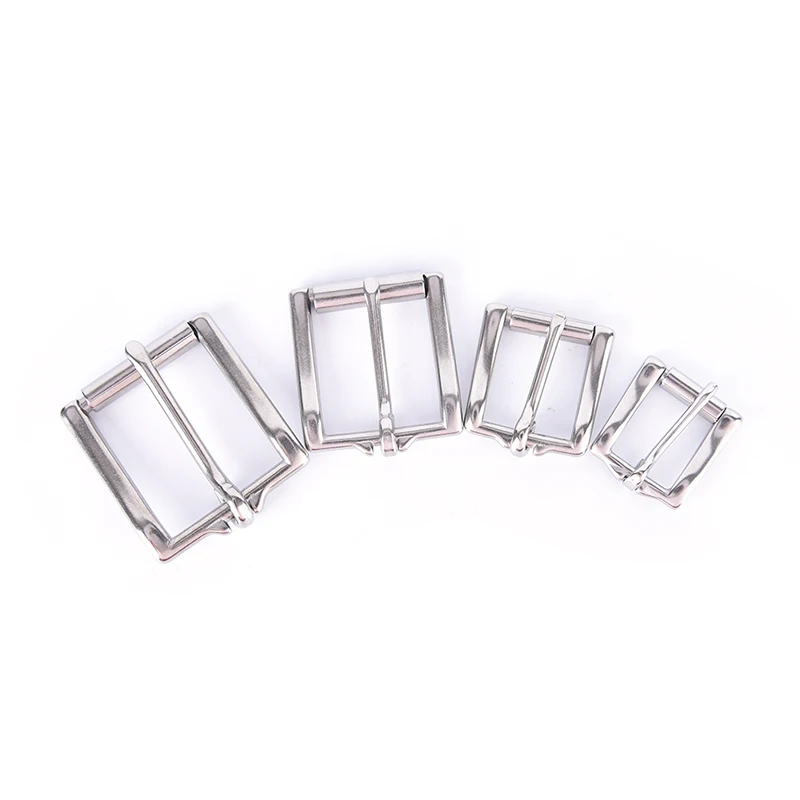 

Stainless Steel Leather Horse Buckle Waistband saddlery buckle with roller Smooth Waist Strap Belt