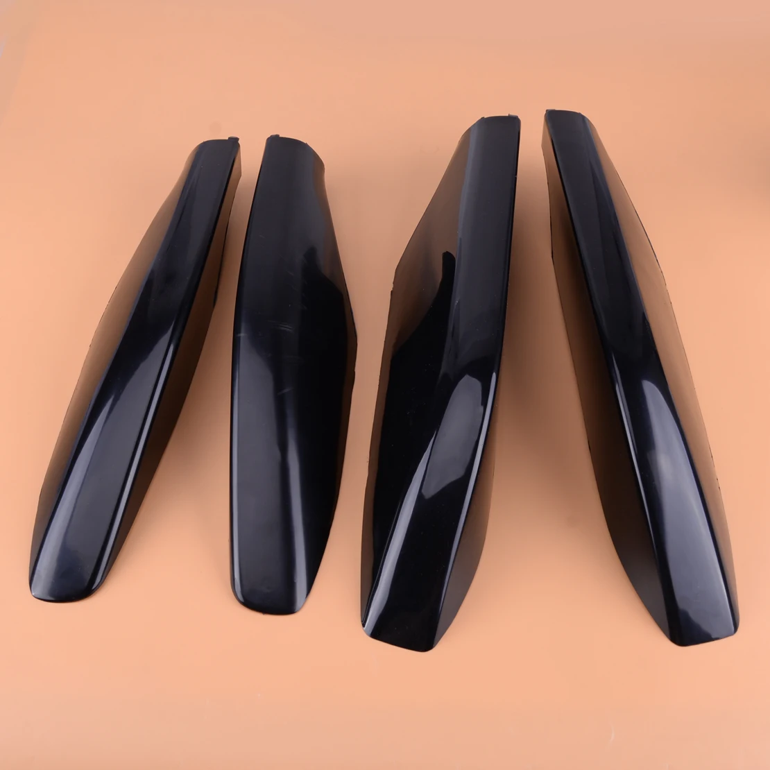 

4pcs Black ABS Roof Rack Rail End Cap Protective Cover Decor Fit For Toyota Land Cruiser Prado J120 Lexus GX 470