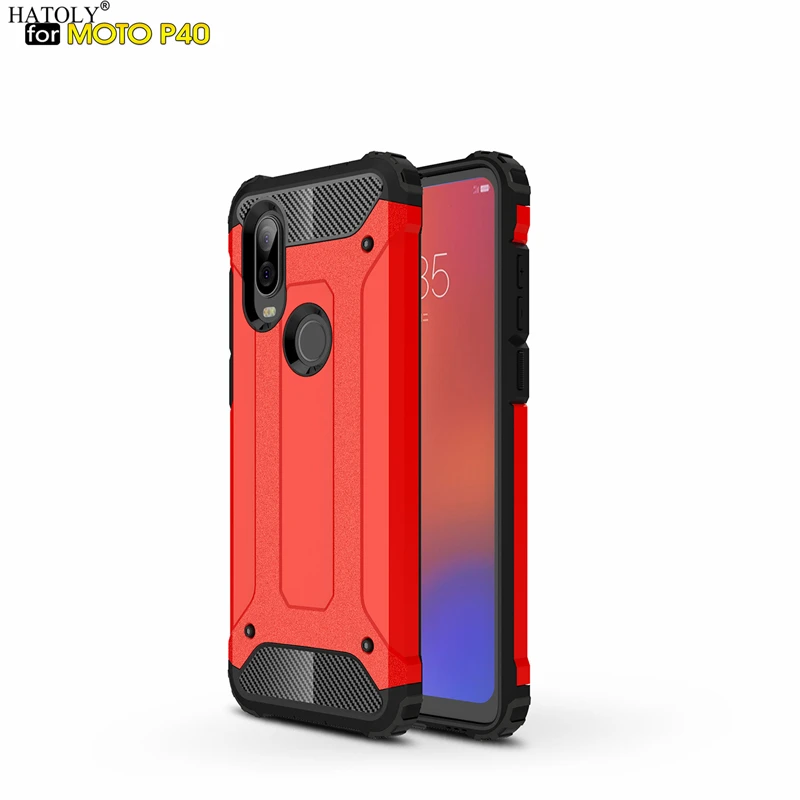 Pantalla de Cristal Para Motorola Moto Vision caso Hybrid Armadura Resistente One Cubierta Suave