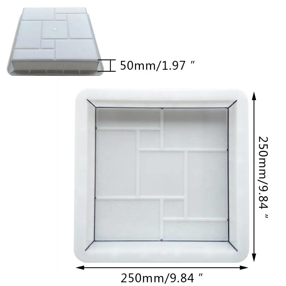 Пластиковые формы дорожная доска кирпич квадратный кирпич тротуар кирпич садовый Декор газон дорожка тротуарная бетонная форма