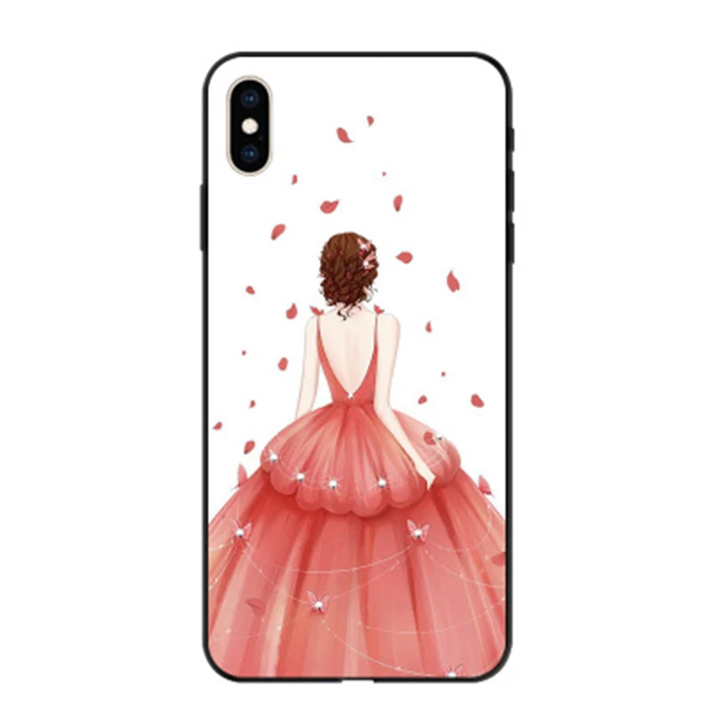 Чехол 5 8 &quotдля iphone X милый Дамский мягкий чехол для телефона защитный 10 чехлы