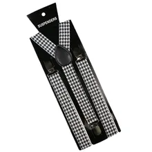 OLOME Винтаж Хаундстут подтяжки для мужчин и женщин клетчатая рубашка на подтяжках женские брюки ремень брюки мужские