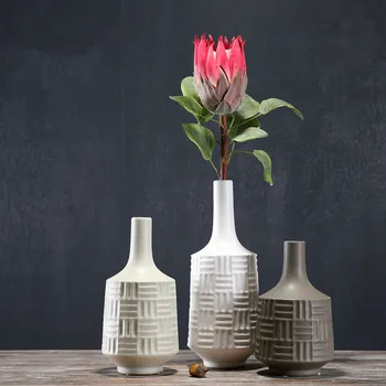 

Handmade INS Porcelain Flower vase Home Zen art decor accessories Ceramic vase figurines room decorations wedding birthday gifts