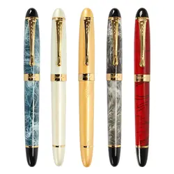 Высокое качество самопишущее перо металлический золотой зажим роскошные ручки Caneta канцелярские принадлежности Офис Школьные