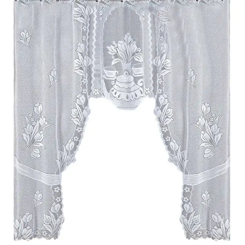 Ouneed Vintage Style Lace Coffee Curtain Kitchen Curtain Vintage