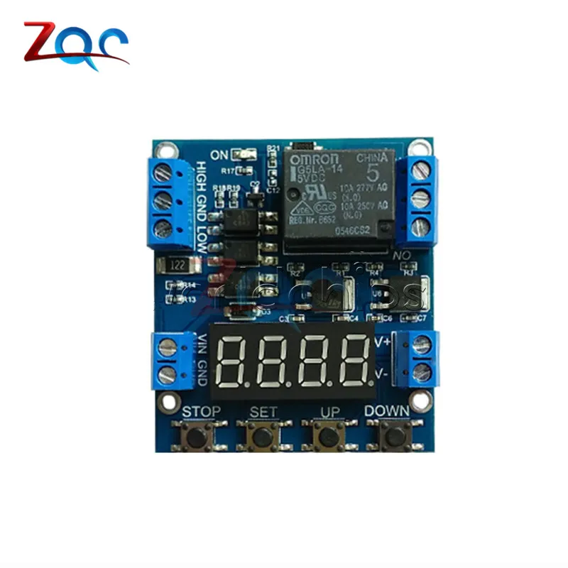 

6-30V Trigger Delay Cycle Timer 1-Channel Relay Module Circuit Switch