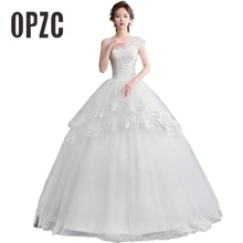 Nueva moda Encaje Vintage vestidos De novia con lentejuelas 2020 dulce elegante sueño princesa De talla grande Vestido De novia vestidos CC