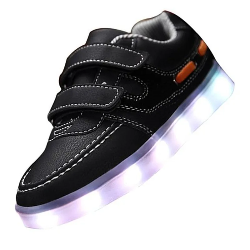 

SAGUARO New LED Luminous Shoes Boys Girls Fashion 7 Color Light Up Casual Kids Shoe Outdoor Simulation Glowing Children Sneakers