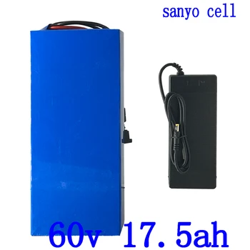 شراء60 V بطارية 60 V بطارية سكوتر كهربائي 60 V 17.5AH Ebike بطارية 60 V 18Ah الكهربائية دراجة بطارية استخدام سانيو الخليوي + 2A شاحن