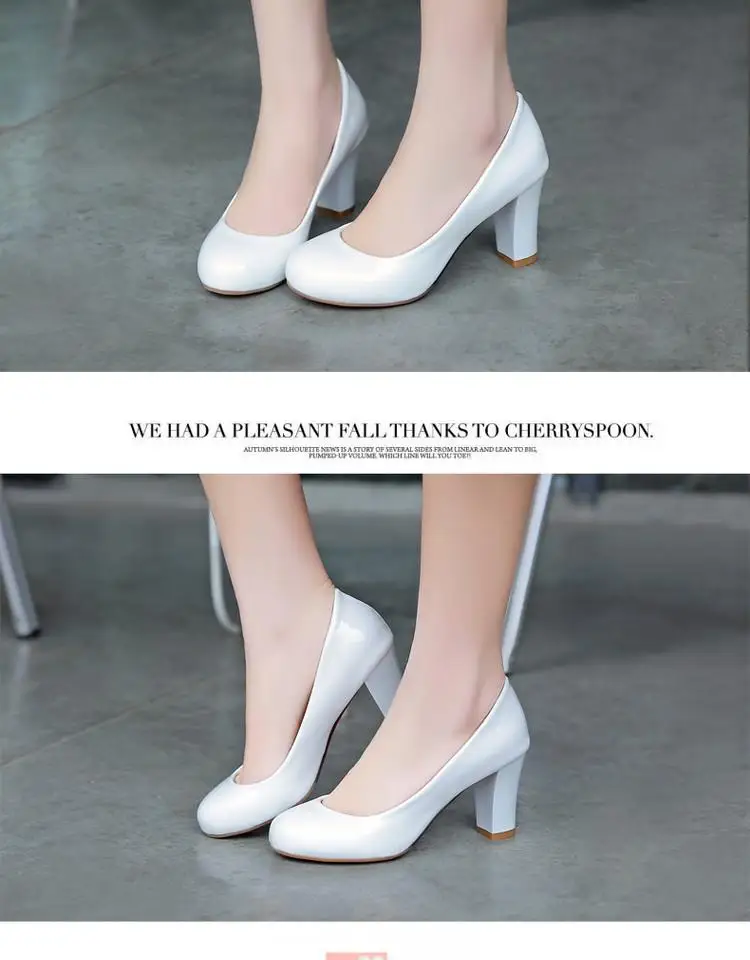 Простые женские тонкие туфли женские офисные туфли из лакированной кожи на высоком каблуке универсальные модельные туфли маленькие размеры 32, 33, большого размера плюс 46, 47