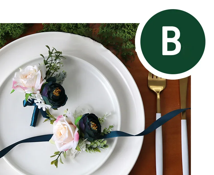 wedding boutonniere wrist corsage marriage  (22)