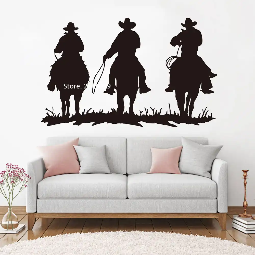 Large Horse Riding Wall Stickers For Living Room Interior Decor 3